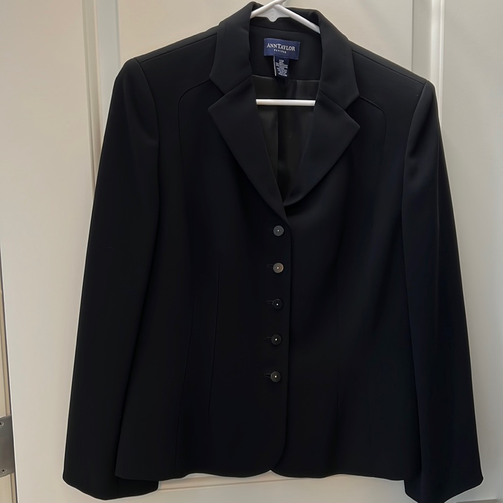 Ann Taylor black suit jacket
